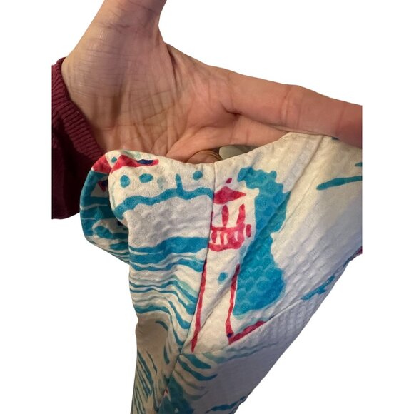 Lilly Pulitzer Delia Shift Dress Pique Knit Resort White Women's Size 6 excellen - Picture 7 of 13